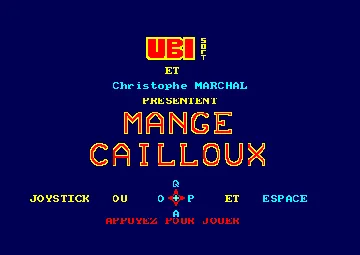 Mange Cailloux (F) (1987) screen shot title